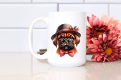 Watercolor Baby Bullmastiff Caricature Clipart Product Image 2