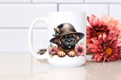 Watercolor Baby Bullmastiff Caricature Clipart Product Image 2