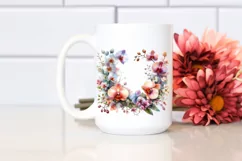 Colorful Floral Frame with Glossy Orchid Petals, Transparent Product Image 2