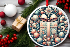 Round Christmass Ornament PNG Product Image 2