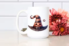 Funny Simple Haloween Watercolor Clipart Product Image 2
