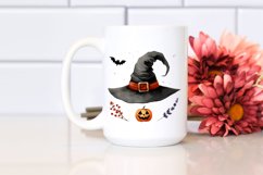 Funny Simple Haloween Watercolor Clipart Product Image 2