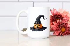 Funny Simple Haloween Watercolor Clipart Product Image 2