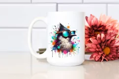 Quirky and Colorful Bird with Sunglasses | Fun and Vibrant Product Image 2