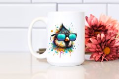 Colorful Artistic Bird with Paint Splashes | Vibrant Design Product Image 2