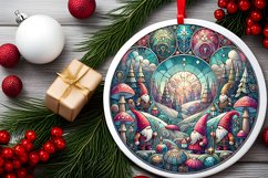 Round Christmas Ornament Sublimation|Clipart Product Image 2