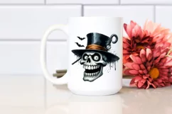 Funny Halloween Skull with Goofy Smile | Sublimation | Product Image 2