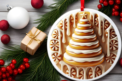 Round Christmass Ornament PNG Product Image 2