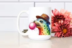 Quirky Seal Blowing Chewing Gum | Fun and Vibrant Theme Product Image 2