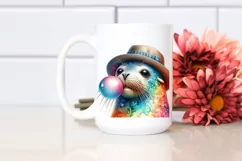 Quirky Seal Blowing Chewing Gum | Fun and Vibrant Theme Product Image 2