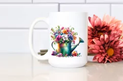 Colorful Vibrant Watercolor Sprinkling Can Sweet Pea | Product Image 2