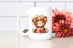 Adorable Flower Crown | Cartoon-Style Watercolor Clipart Product Image 2