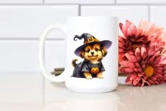 Cute Baby Dog Dressed for Halloween | Sublimation | Clipart Product Image 2