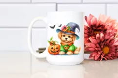 Cute Baby Dog Dressed for Halloween | Sublimation | Clipart Product Image 2