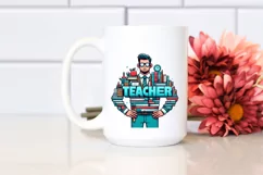 Simple Books Teacher Summer Flower PNG Product Image 2