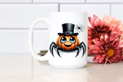 Funny Haloween Spider Watercolor Clipart Product Image 2