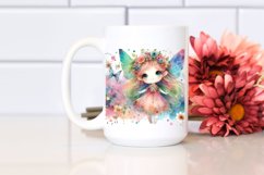 Colorful Cute Fairy Watercolor | Sublimation | Clipart Product Image 2