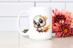 Colorful Baby Cockatoo Smiling Clipart Product Image 2