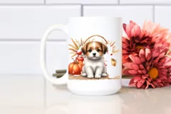 Detailed Baby Puppy Harvest | Clipart Product Image 2