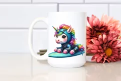 Baby Unicorn Wrestler PNG Product Image 2