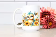 Colorful Baby Peacock | Watercolor Clipart Product Image 2