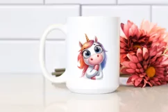 Funny Unicorn Portrait, High-Res PNG Product Image 2