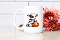 Cute Baby Cow Sitting PNG Product Image 2