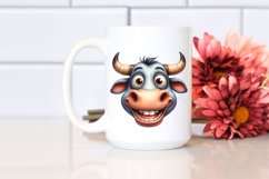 Funny Bull Portrait with Big Eyes | Sublimation | Clipart Product Image 2