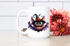 Funny Halloween Bat with Goofy Smile PNG Product Image 2