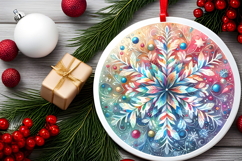 Round Christmass Ornament PNG Product Image 2