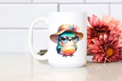 Cute Baby Hummingbird with Sun Glases and Sun Hat Product Image 2