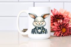 Washed Watercolor Bunny Portrait Product Image 2