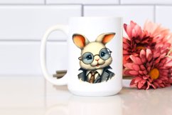 Washed Watercolor Bunny Portrait Product Image 2