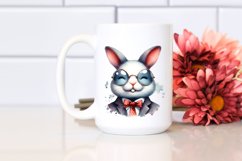 Washed Watercolor Bunny Portrait Product Image 2