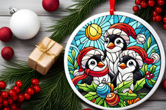 Round Christmass Ornament PNG Product Image 2