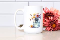 Abstract Jar with Primrose | Clipart Product Image 2