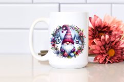 Detailed Vibrant Watercolor Winter Gnome PNG Product Image 2