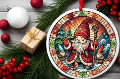 Round Christmas Ornament Sublimation|Clipart Product Image 1