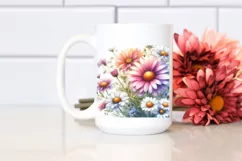 Watercolor Floral Frame with Hawaiian Flowers | Clipart Product Image 2