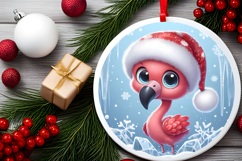 Round Christmass Ornament PNG Product Image 2