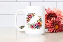 Colorful Floral Frame with Small Flowers | Clipart Product Image 2