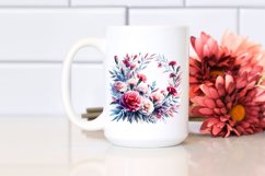 Vibrant Floral Frame with Carnation PNG Product Image 2