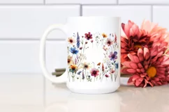 Colorful Wild Flowers | Watercolor Clipart Product Image 2