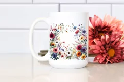 Colorful Wild Flowers | Watercolor Clipart Product Image 2