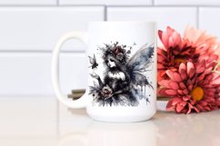 Gothic Fairy Baby Deer | Watercolor Clipart Product Image 2