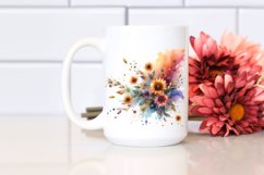 Vibrant Abstract with Sunflower | Sublimation Clipart Product Image 2