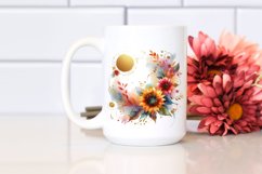 Vibrant Abstract with Sunflower | Sublimation Clipart Product Image 2