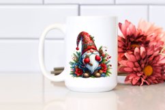Detailed Vibrant Christmass Gnome Watercolor PNG Product Image 2