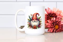 Detailed Vibrant Christmass Gnome Watercolor PNG Product Image 2
