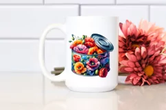 Colorful Can Poppy Splash | Sublimation | Clipart Product Image 2